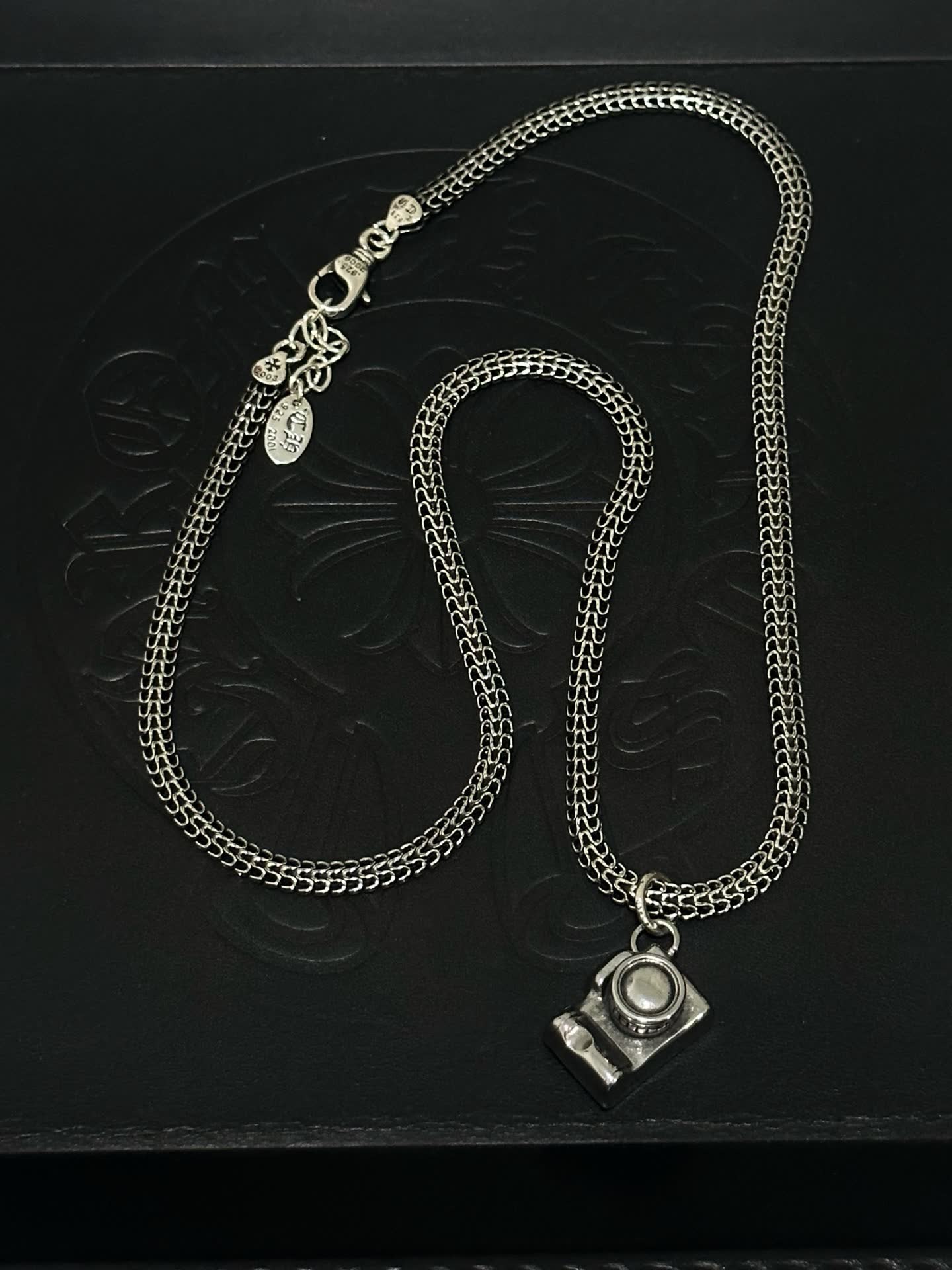Chrome Hearts Silver Camera Pendant Necklace